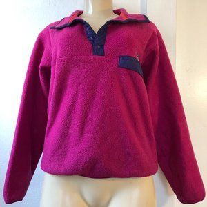 Patagnia Magenta Snap Fleece Pullover